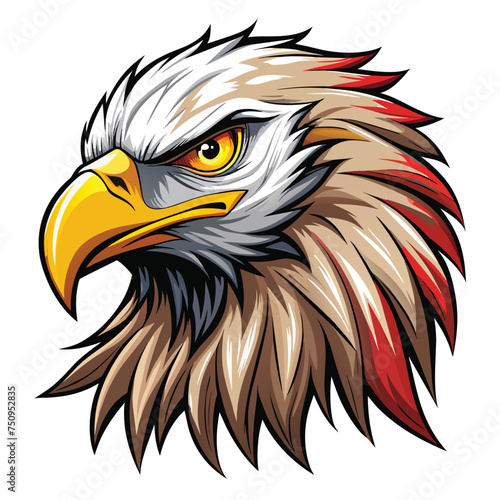 Eagle head vector artwork