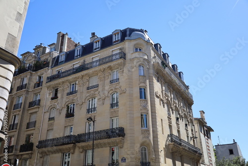 real estate in Paris , buildings facades 