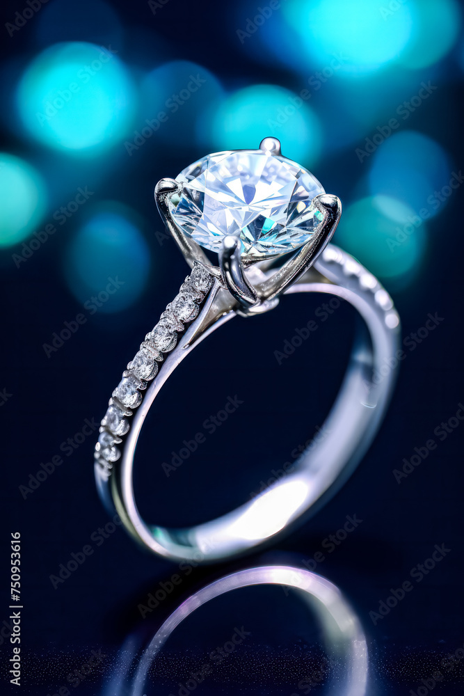 A stunning diamond ring gleams against a dark background, symbolizing love, commitment, and elegance for weddings or engagements. A stunning diamond ring gleams against a dark background, symbolizing love, commitment, and elegance for weddings or engagements.
