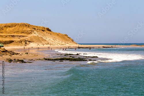 Mancora is a tourist resort in the region of Piura, on the northwest coast of Peru.  photo