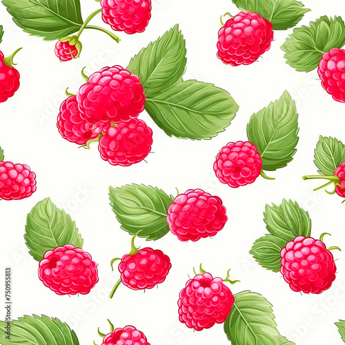 Raspberry pattern banner wallpaper simple background