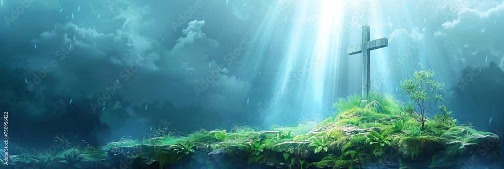 Fototapeta premium Modern 3d abstract background illustrating technology, network, storage, and science concepts.