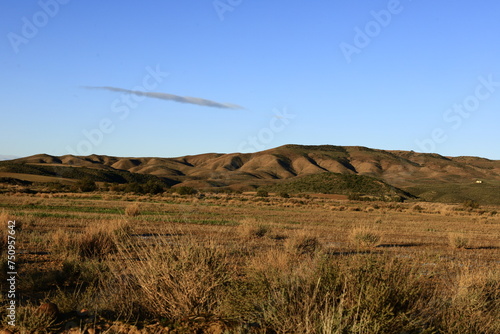 The Bardenas Reales is a semi-desert natural region of some 42,000 hectares in southeast Navarre ,Spain photo