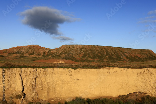 The Bardenas Reales is a semi-desert natural region of some 42,000 hectares in southeast Navarre ,Spain photo