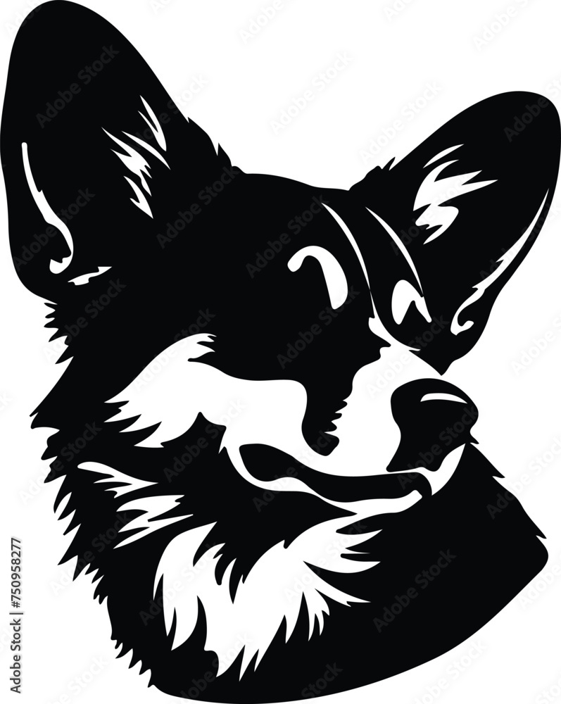 Pembroke Welsh Corgi portrait Pembroke Welsh Corgi portrait