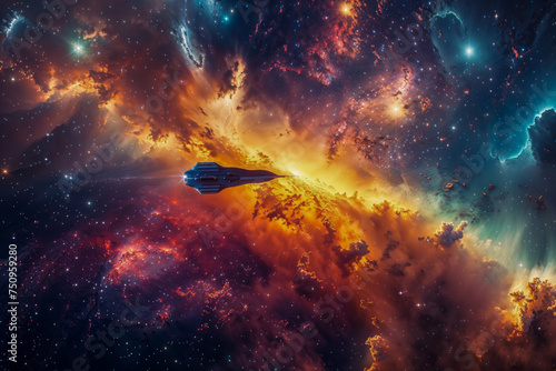 A galaxy of stars in a surreal color palette background, wallpaper.