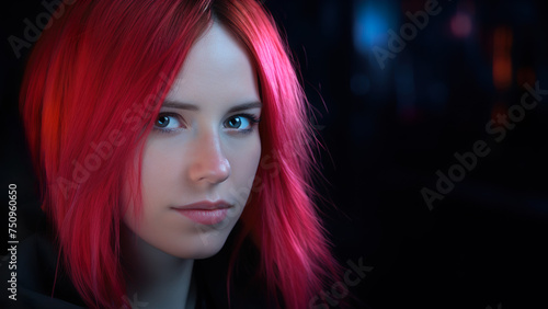 red-haired woman in black hoodie © ArtisticALLY