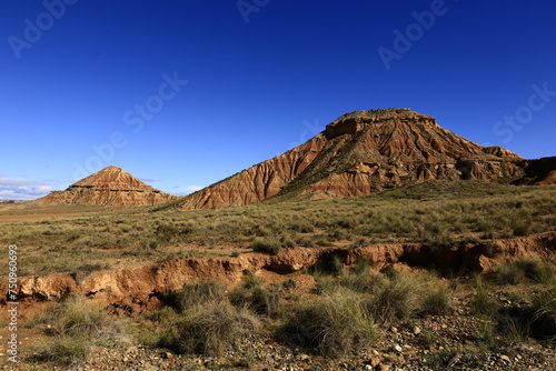 The Bardenas Reales is a semi-desert natural region of some 42,000 hectares in southeast Navarre ,Spain