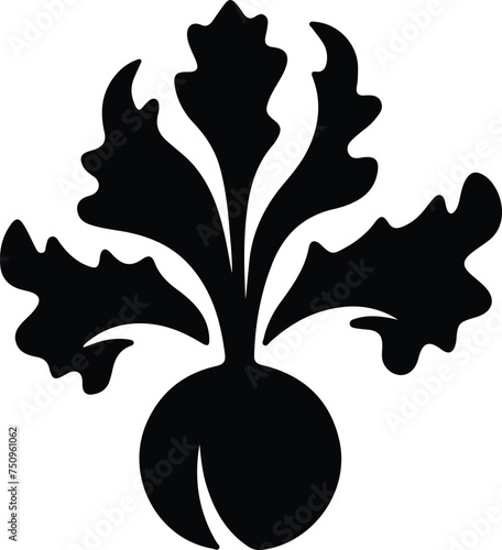 kohlrabi  silhouette