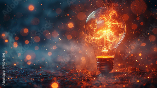 Embark on a journey of discovery with an image of a futuristic light bulb casting a radiant glow, its filament pulsating with the promise of new and innovative concepts