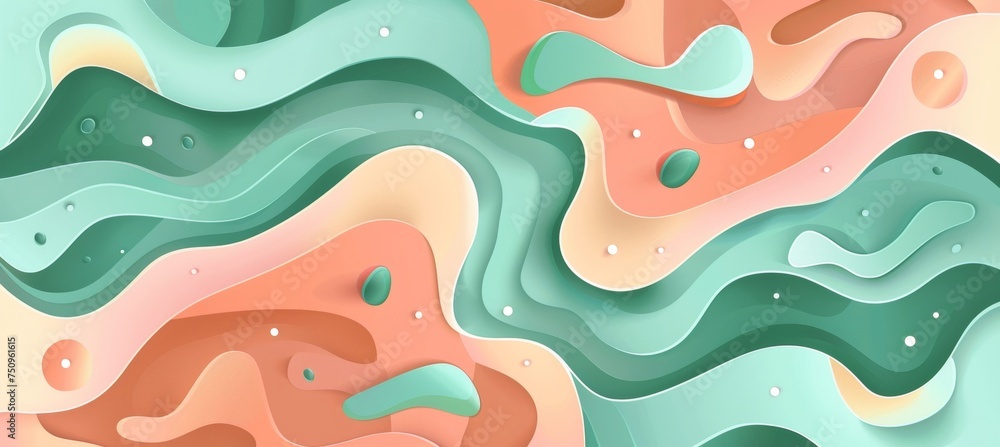 Abstract spring background blush pink and soft sage green fusion for calming palette Abstract spring background blush pink and soft sage green fusion for calming palette