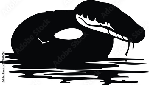 water moccasin silhouette
