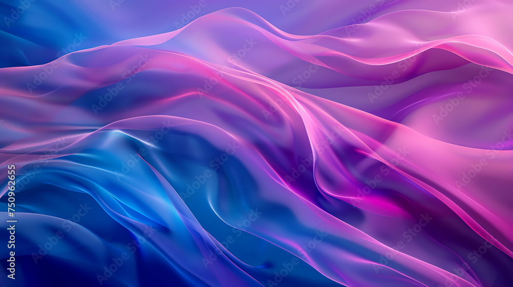 Obraz premium Silken Waves Abstract Background