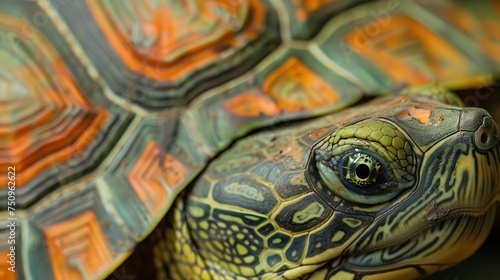 turtle shell background. © Yahor Shylau 