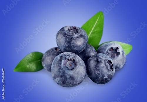Tasty ripe fresh Blueberries fruits collection