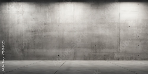 A concrete room with walls and floor. Concrete wall and floor abstract background.