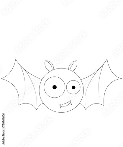 Halloween coloring book page for kids