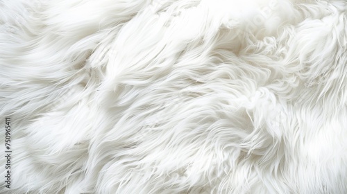 white fur background.