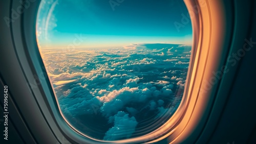 Plane window view © kukichart