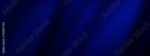 Black bright dark deep navy cobalt blue abstract luxury premium elegant background. Silk satin velvet fabric. Curtain drapery fold line. Color gradient. Shine light. Design. Wide banner. Panoramic.