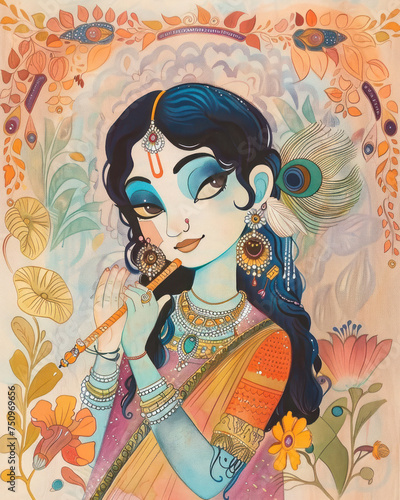 Leela Light  Detailed Artwork of Lord Krishna Childhood  Brimming with Innocence and Mirth