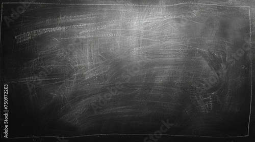 White chalk drawing on blackboard, suitable for educational concepts