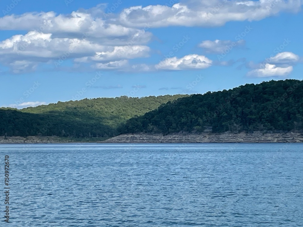 lake and mountains