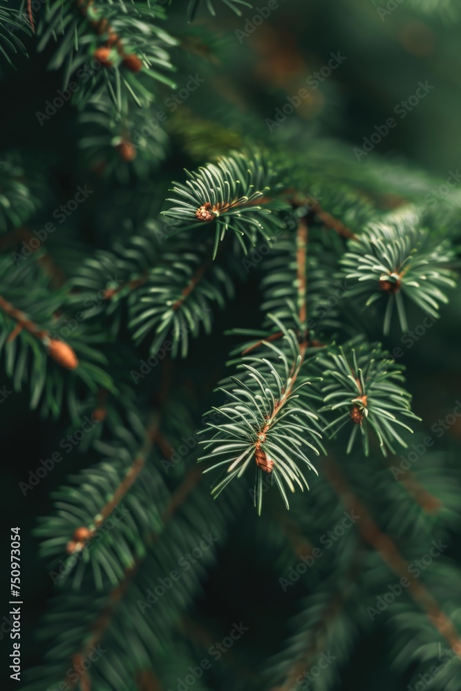 Detailed close-up of a pine tree branch. Perfect for nature backgrounds Detailed close-up of a pine tree branch. Perfect for nature backgrounds