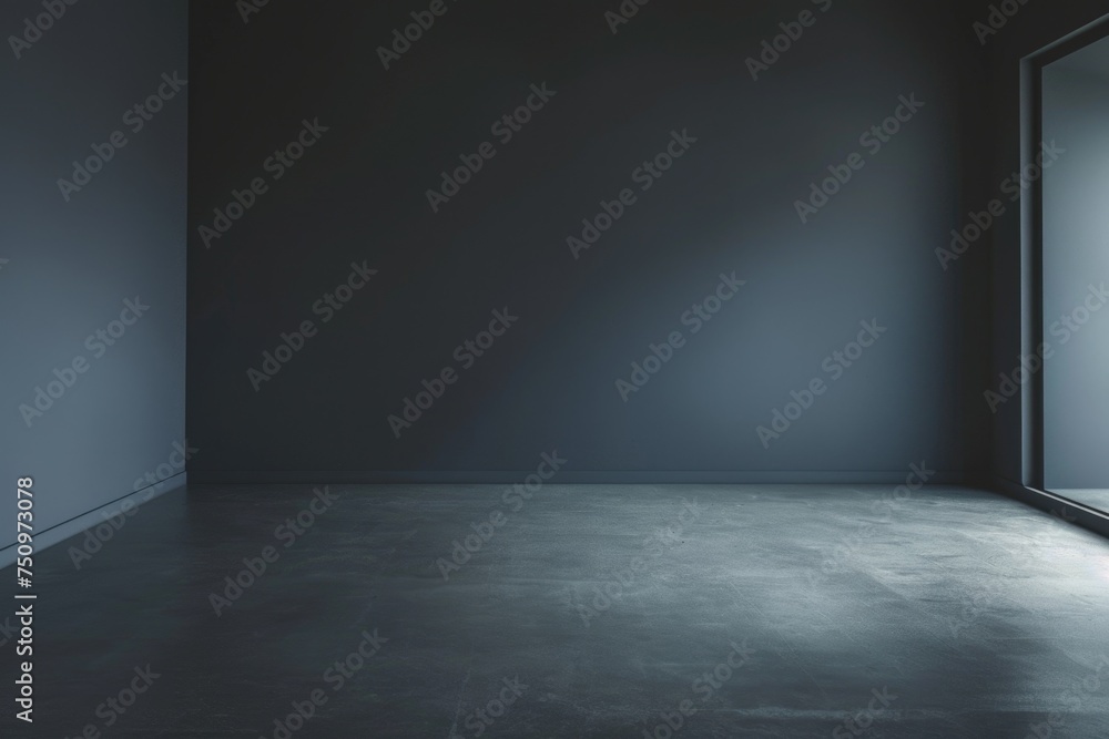 A simple interior shot of an empty room with a large window. Perfect for real estate or interior design concepts A simple interior shot of an empty room with a large window. Perfect for real estate or interior design concepts