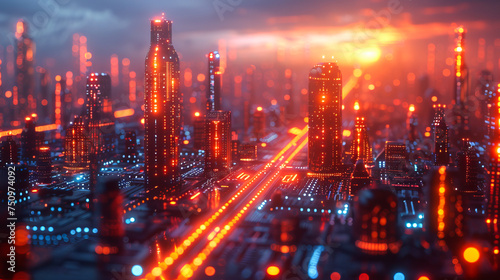Digital Metropolis  A 3D Concept of Connected Urbanism