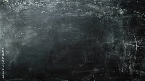 Detailed white chalk drawing on blackboard, suitable for educational and creative concepts
