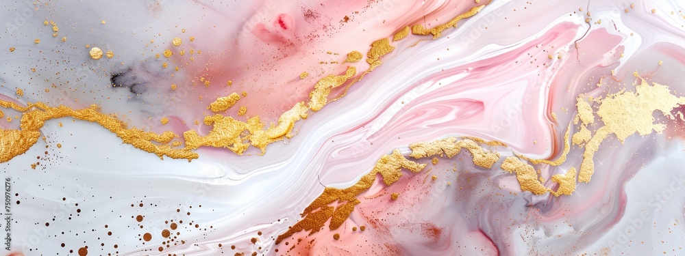 a pink and gold abstract painting a pink and gold abstract painting
