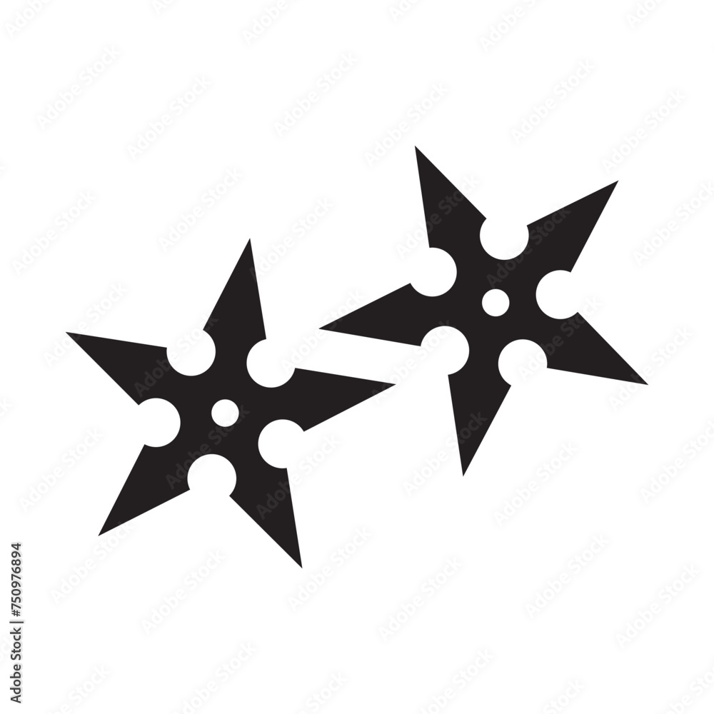 shuriken icon vector illustration design template shuriken icon vector illustration design template