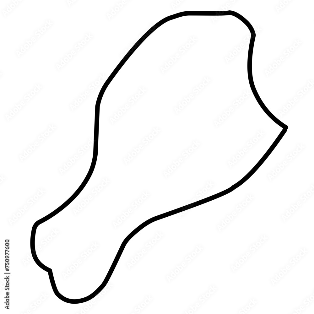 simple outline of chicken thigh simple outline of chicken thigh