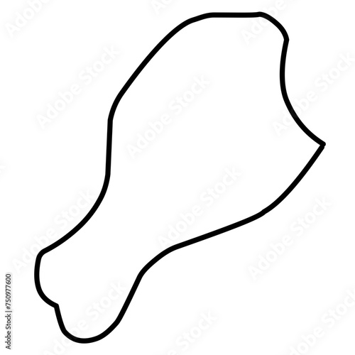 simple outline of chicken thigh