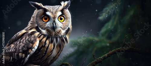 A majestic long-eared owl © pngking