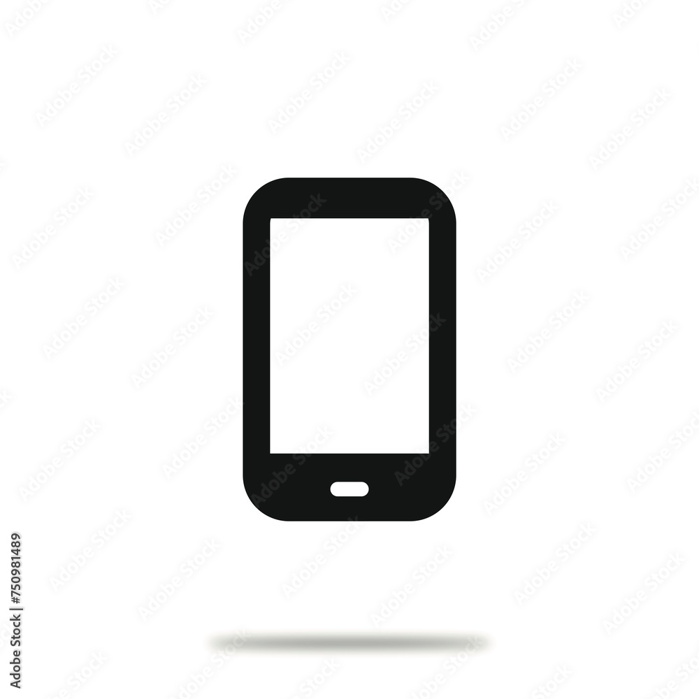 Flat icon. Phone is a simple black figure. Minimalist style. Suitable for your design on social media and more... Flat icon. Phone is a simple black figure. Minimalist style. Suitable for your design on social media and more...
