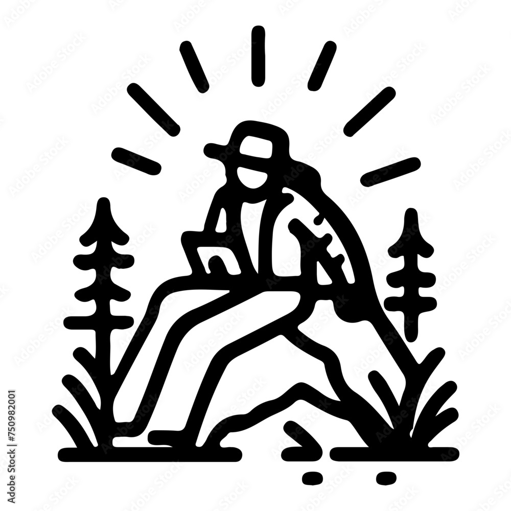 Playful Hand Drawn Outdoor Travel Vector Icon Badges for Crafts and Chat Apps Playful Hand Drawn Outdoor Travel Vector Icon Badges for Crafts and Chat Apps