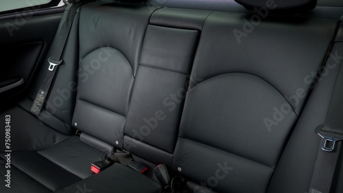Black leather rear seat © The Image Engine