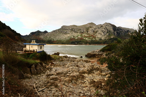 View of the point of islares which is located in the province of Cantabria. photo