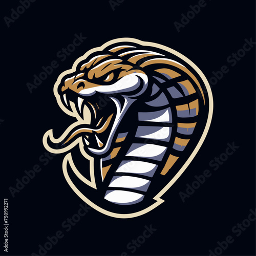 Bold Aggressive Snake Sports Mascot Vector Logos for Teams and Brands