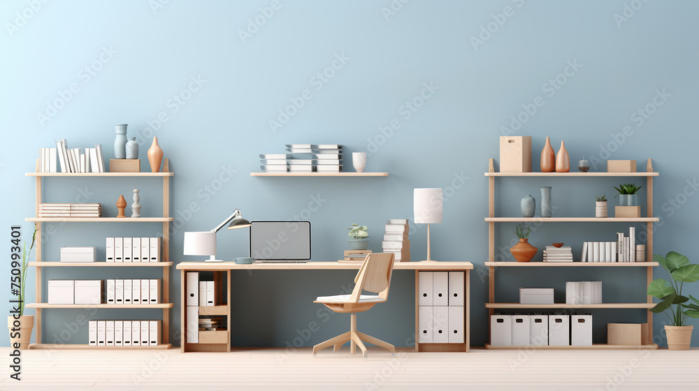 Workspace with your product neatly integrated Workspace with your product neatly integrated