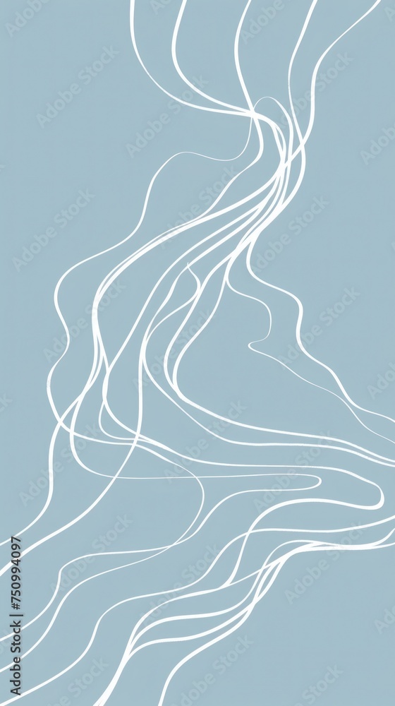 A dynamic abstract piece with blue tones and sweeping lines, creating a sense of fluid movement for contemporary spaces, abstract line light blue and white vertical background A dynamic abstract piece with blue tones and sweeping lines, creating a sense of fluid movement for contemporary spaces, abstract line light blue and white vertical background