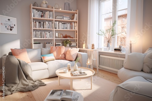 Augmented Reality Nordic Living Room: Cozy Tech Fusion
