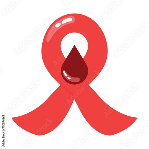 world hemophilia day ribbon