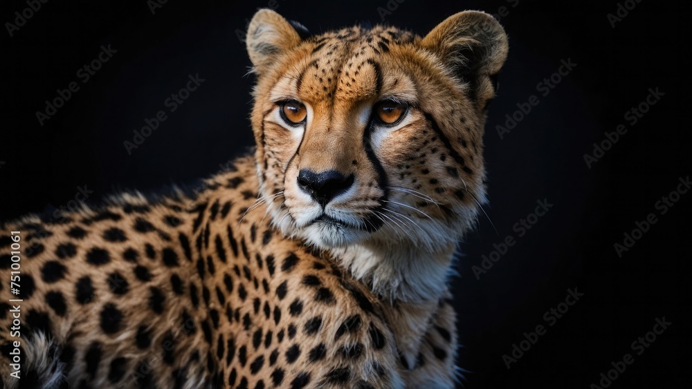 Fototapeta premium close up portrait of a leopard photo