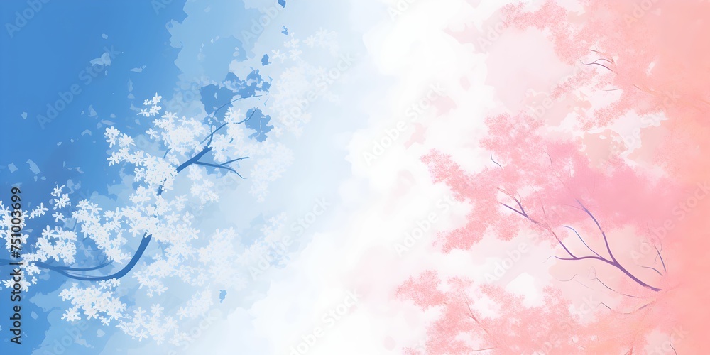Sakura cherry blossom in spring - tender beautiful pastel floral abstraction