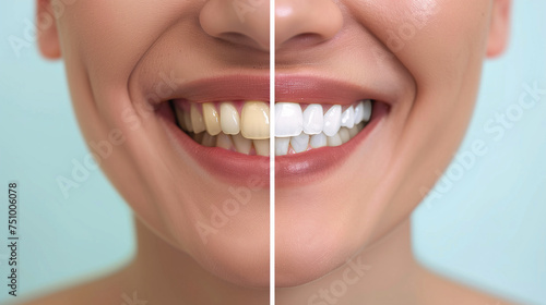 Smile Enhancement Before and After Teeth Whitening Transformation