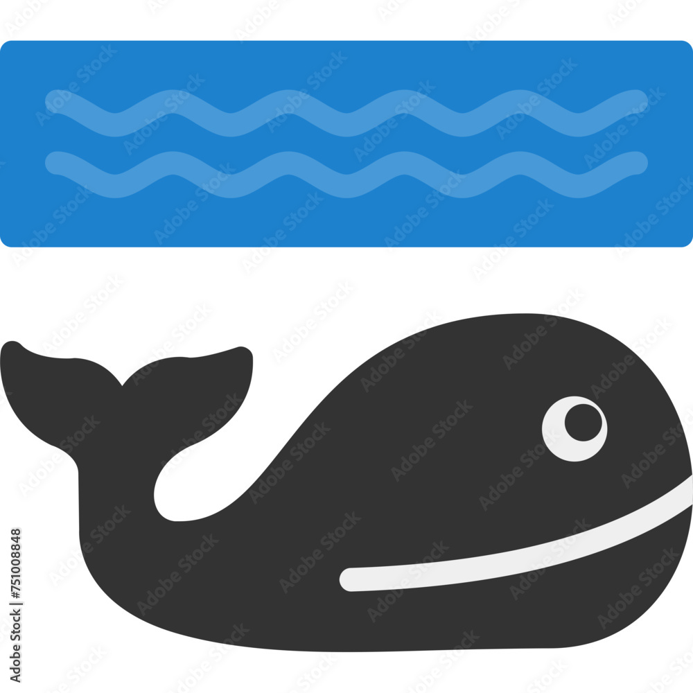 Obraz premium Whale Icon