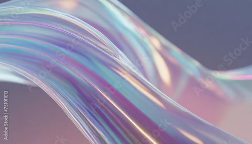 abstract fluid iridescent holographic neon curved wave in motion colorful background 3d render gradient design element for backgrounds banners wallpapers posters and covers